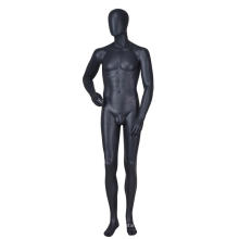 Wholesale athletic life size fiberglass muscle black matte full body male mannequin with penis